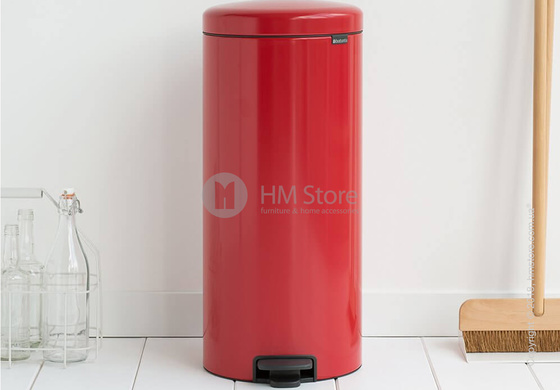 Ведро для мусора Brabantia Pedal Bin NewIcon 30 л, Passion Red