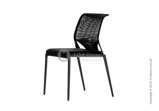 Кресло Vitra MedaSlim without armrests, Netline Nero Кресло Vitra MedaSlim without armrests, Netline Nero