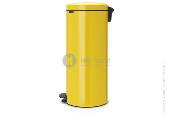 Ведро для мусора Brabantia Pedal Bin NewIcon 30 л, Daisy Yellow