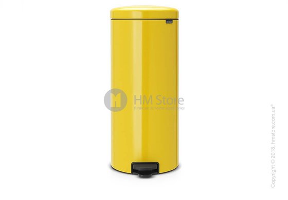Ведро для мусора Brabantia Pedal Bin NewIcon 30 л, Daisy Yellow