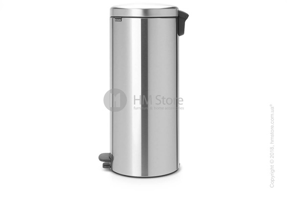Ведро для мусора Brabantia Pedal Bin NewIcon 30 л, Matt Steel Fingerprint Proof