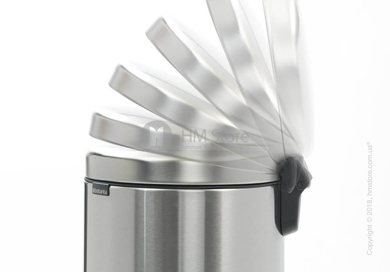 Ведро для мусора Brabantia Pedal Bin NewIcon 30 л, Matt Steel Fingerprint Proof