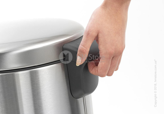 Ведро для мусора Brabantia Pedal Bin NewIcon 30 л, Matt Steel Fingerprint Proof