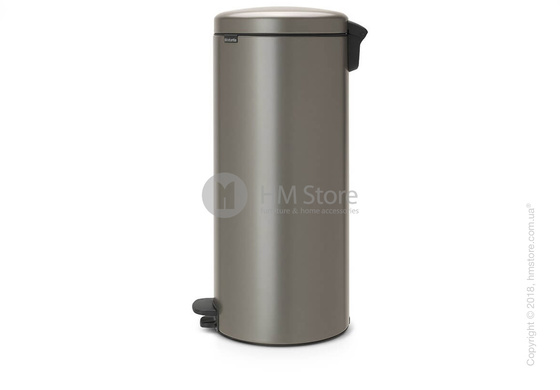 Ведро для мусора Brabantia Pedal Bin NewIcon 30 л, Platinum