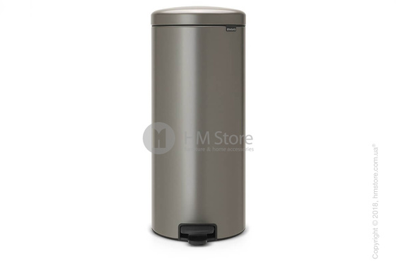 Ведро для мусора Brabantia Pedal Bin NewIcon 30 л, Platinum