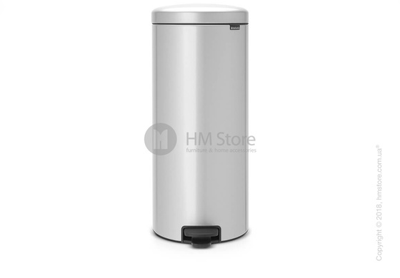 Ведро для мусора Brabantia Pedal Bin NewIcon 30 л, Metallic Grey