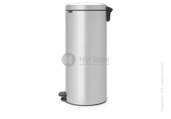 Ведро для мусора Brabantia Pedal Bin NewIcon 30 л, Metallic Grey