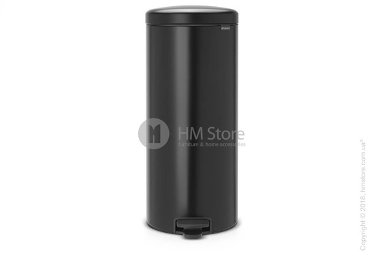Ведро для мусора Brabantia Pedal Bin NewIcon 30 л, Matt Black