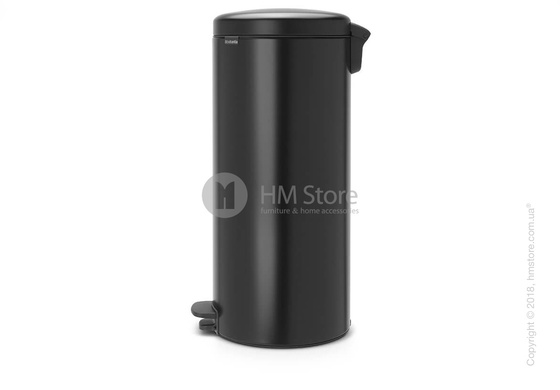 Ведро для мусора Brabantia Pedal Bin NewIcon 30 л, Matt Black