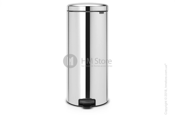 Ведро для мусора Brabantia Pedal Bin NewIcon 30 л, Brilliant Steel
