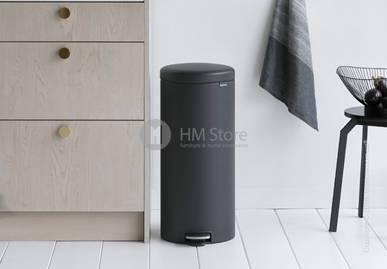 Ведро для мусора Brabantia Pedal Bin NewIcon Luxury 30 л, Mineral Infinity Grey