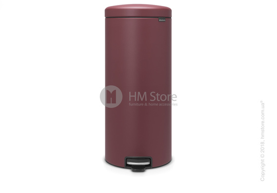 Ведро для мусора Brabantia Pedal Bin NewIcon Luxury 30 л, Mineral Windsor Red