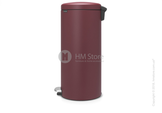 Ведро для мусора Brabantia Pedal Bin NewIcon Luxury 30 л, Mineral Windsor Red