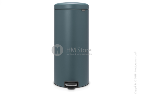 Ведро для мусора Brabantia Pedal Bin NewIcon Luxury 30 л, Mineral Reflektive Blue