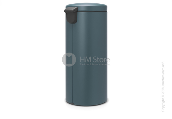 Ведро для мусора Brabantia Pedal Bin NewIcon Luxury 30 л, Mineral Reflektive Blue