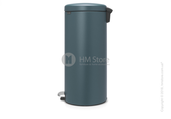 Ведро для мусора Brabantia Pedal Bin NewIcon Luxury 30 л, Mineral Reflektive Blue