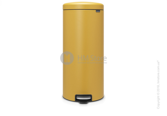 Ведро для мусора Brabantia Pedal Bin NewIcon Luxury 30 л, Mineral Mustard Yellow