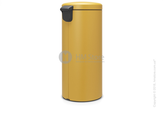 Ведро для мусора Brabantia Pedal Bin NewIcon Luxury 30 л, Mineral Mustard Yellow