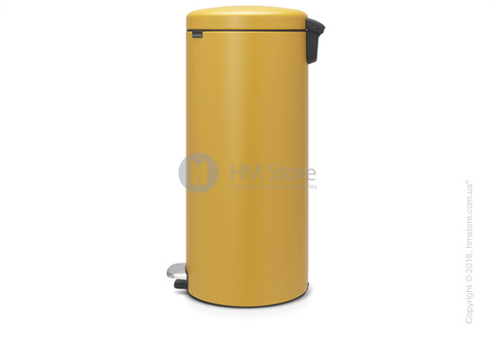 Ведро для мусора Brabantia Pedal Bin NewIcon Luxury 30 л, Mineral Mustard Yellow