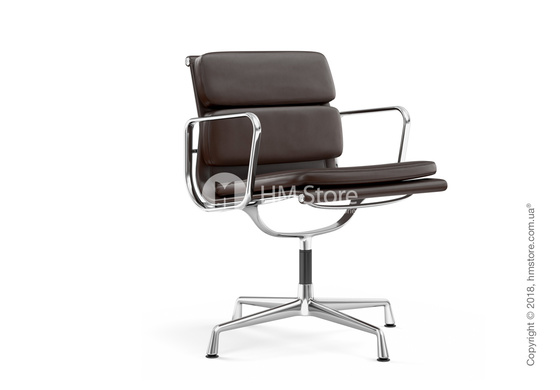 Кресло Vitra Soft Pad Chair EA 207, Leather Marron Brown