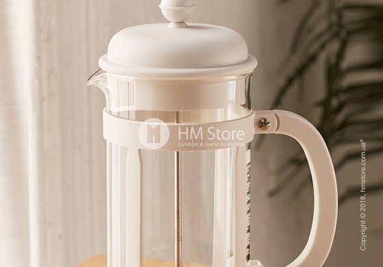 Кофейник френч-пресс Bodum Java 1 л, White