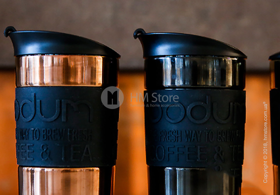 Термокружка Bodum Travel Mug Copper 350 мл, Black