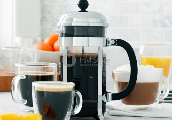 Кофейник френч-пресс Bodum Chambord 1 л, Chrome