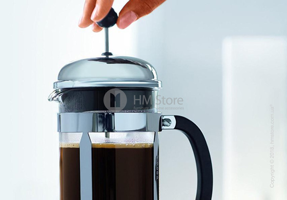 Кофейник френч-пресс Bodum Chambord 1 л, Chrome