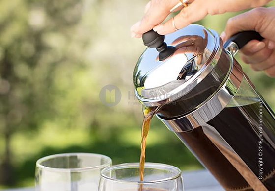 Кофейник френч-пресс Bodum Chambord 1 л, Chrome