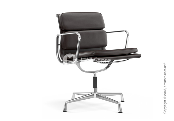 Кресло Vitra Soft Pad Chair EA 207, Leather Chocolate Brown