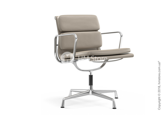 Кресло Vitra Soft Pad Chair EA 207, Leather Sand Mauve Grey