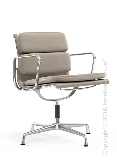 Кресло Vitra Soft Pad Chair EA 207, Leather Sand Mauve Grey