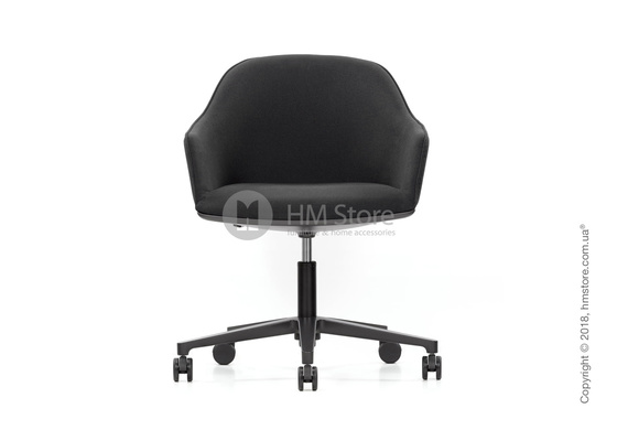 Кресло Vitra Softshell Chair five-star base, Moss Warmgrey Black