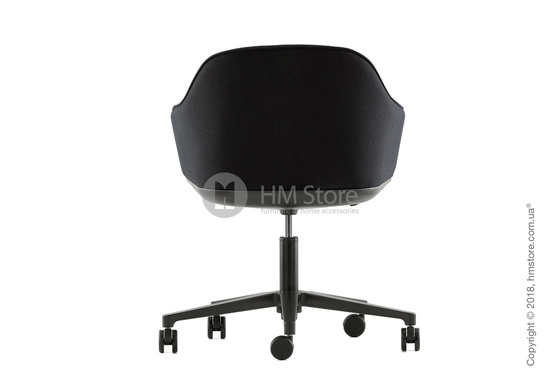 Кресло Vitra Softshell Chair five-star base, Moss Graphite Black