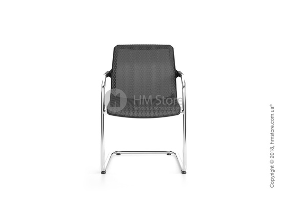 Кресло Vitra Unix Chair Cantilever dark frame, Diamond Mesh Nero