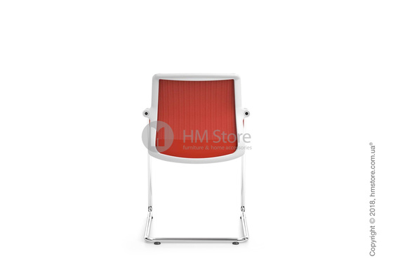 Кресло Vitra Unix Chair Cantilever soft grey frame, Diamond Mesh Brick