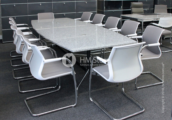 Кресло Vitra Unix Chair Cantilever soft grey frame, Diamond Mesh Brick