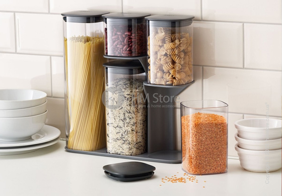 Набор емкостей на подставке Joseph Joseph Podium 5 предметов, Grey