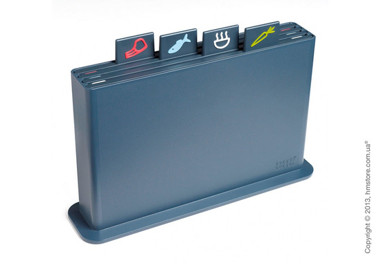 Набор досок на подставке Joseph Joseph Index Advance, Темно-синий, 4 шт.