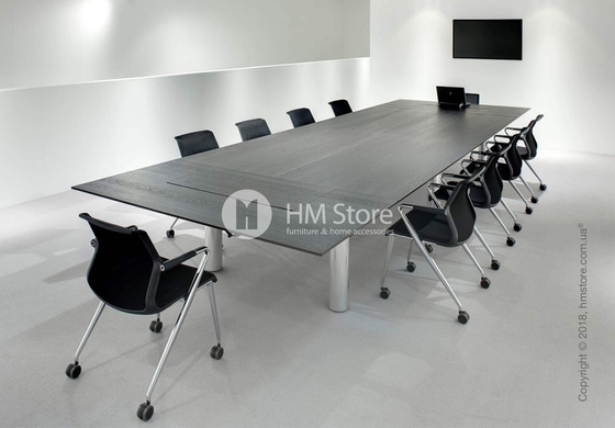 Кресло Vitra Unix Chair four-legged base with castors dark frame, Diamond Mesh Mauve Grey