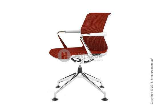 Кресло Vitra Unix Chair four-star base soft grey frame, Diamond Mesh Brick Кресло Vitra Unix Chair four-star base soft grey frame, Diamond Mesh Brick