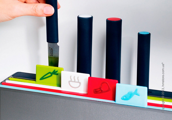 Набор досок и ножей на подставке Joseph Joseph Index Advance with knives, 8 шт.