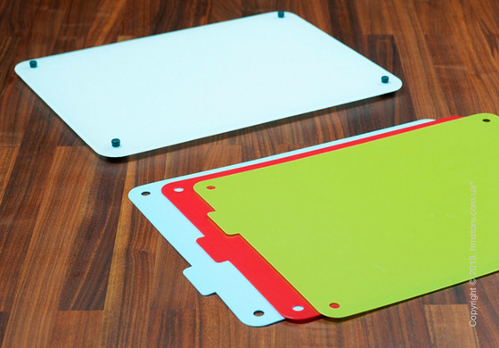 Разделочная доска стеклянная со сменными ковриками Joseph Joseph Food Station, 4 шт.