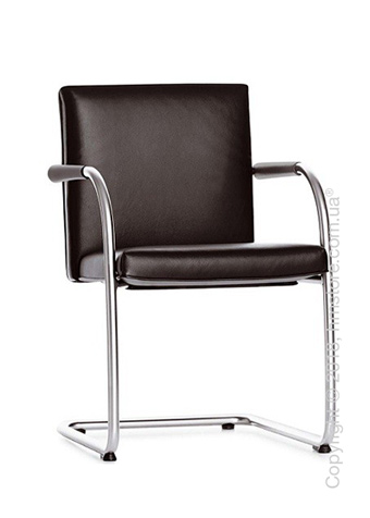 Кресло Vitra Visasoft Cantilever Conference Chair, Leather Chocolate