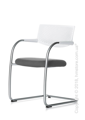 Кресло Vitra Visavis 2 Chair soft light back, Plano Dark Grey