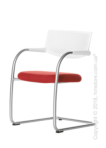 Кресло Vitra Visavis 2 Chair soft light back, Plano Poppy Red 