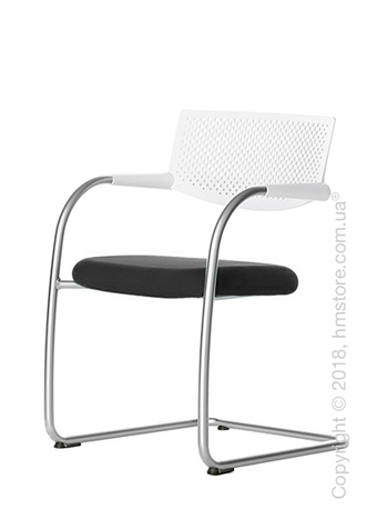 Кресло Vitra Visavis 2 Chair soft light back, Plano Nero 