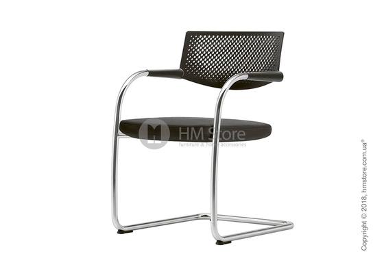 Кресло Vitra Visavis 2 Chair basic dark back, Plano Nero
