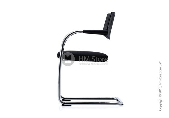 Кресло Vitra Visavis 2 Chair basic dark back, Plano Nero