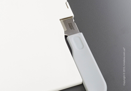 Доска с ножом Joseph Joseph Slice & Store, Белая